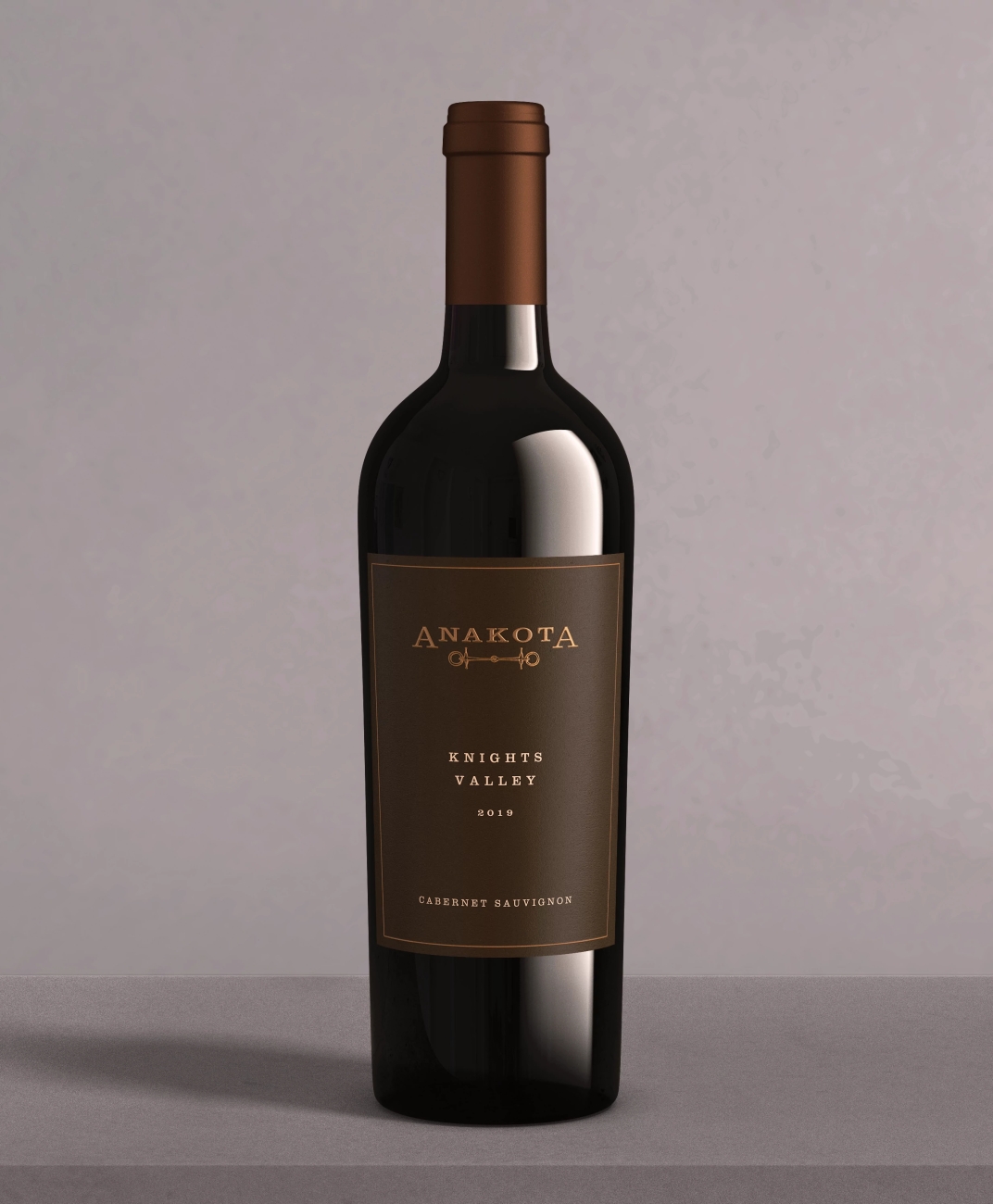 Single bottle of Anakota Knights Valley Cabernet Sauvignon